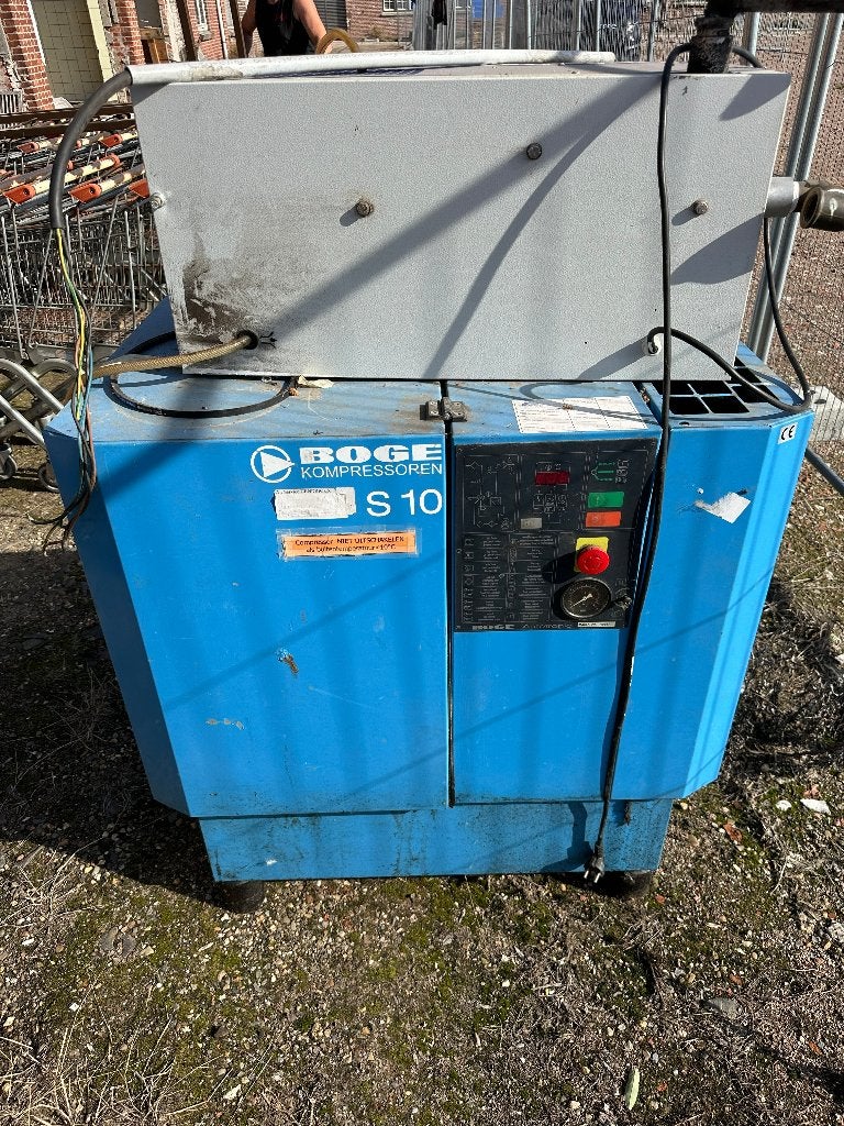BOGE S 10 compressor + BEKO DRYPOINT luchtontvochtiger, Doe-het-zelf en Verbouw, Ophalen, Gebruikt, 800 liter/min of meer, 6 tot 10 bar