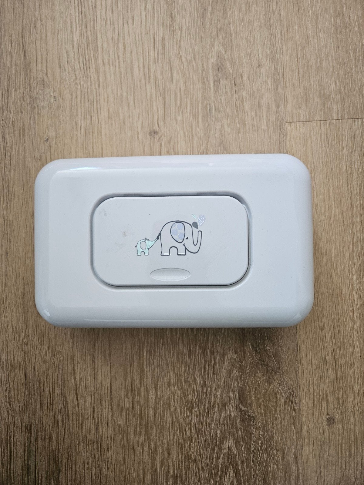 Bébé-jou doos voor billendoekjes met olifantjes, Ophalen, Zo goed als nieuw