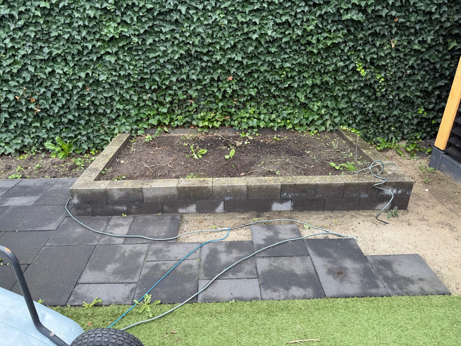 120 Betonnen stapelblokken voor tuin of border, Tuin en Terras, Ophalen, Gebruikt, Blok, 25 cm of meer