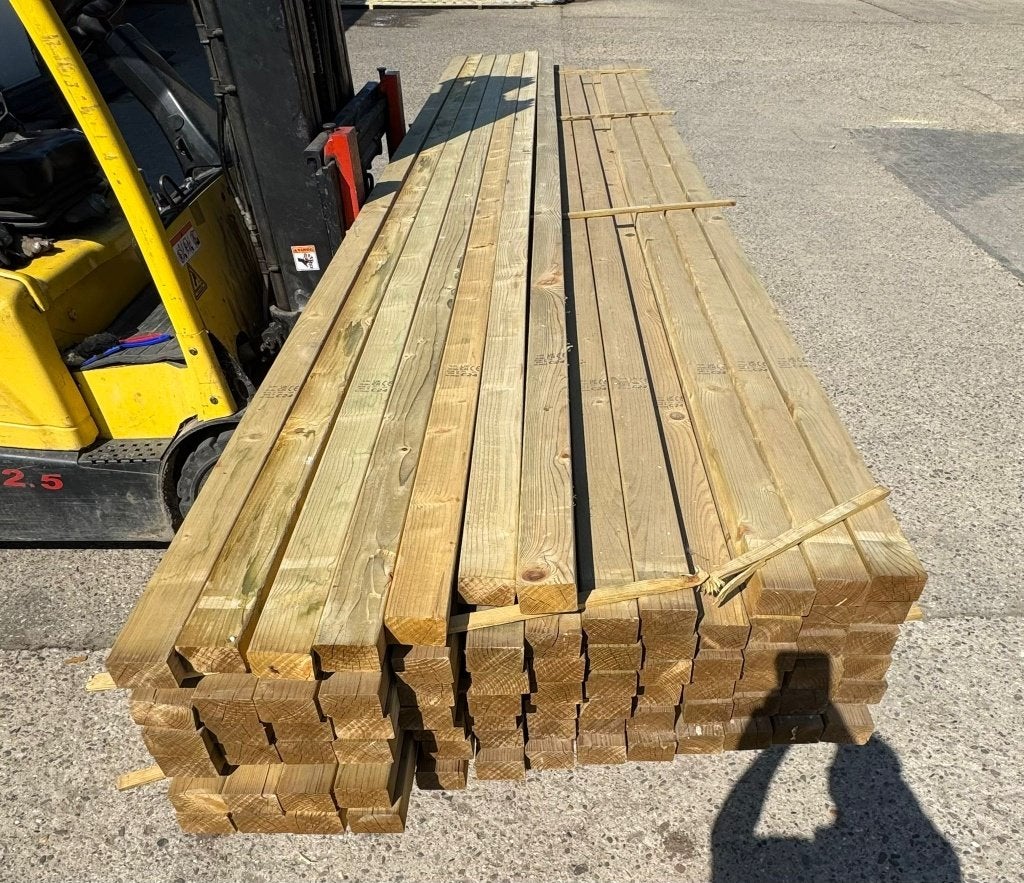 Vuren geimpregneerde regels geschaafd 45x70, Tuin en Terras, Ophalen, Nieuw, 250 cm of meer, Balken