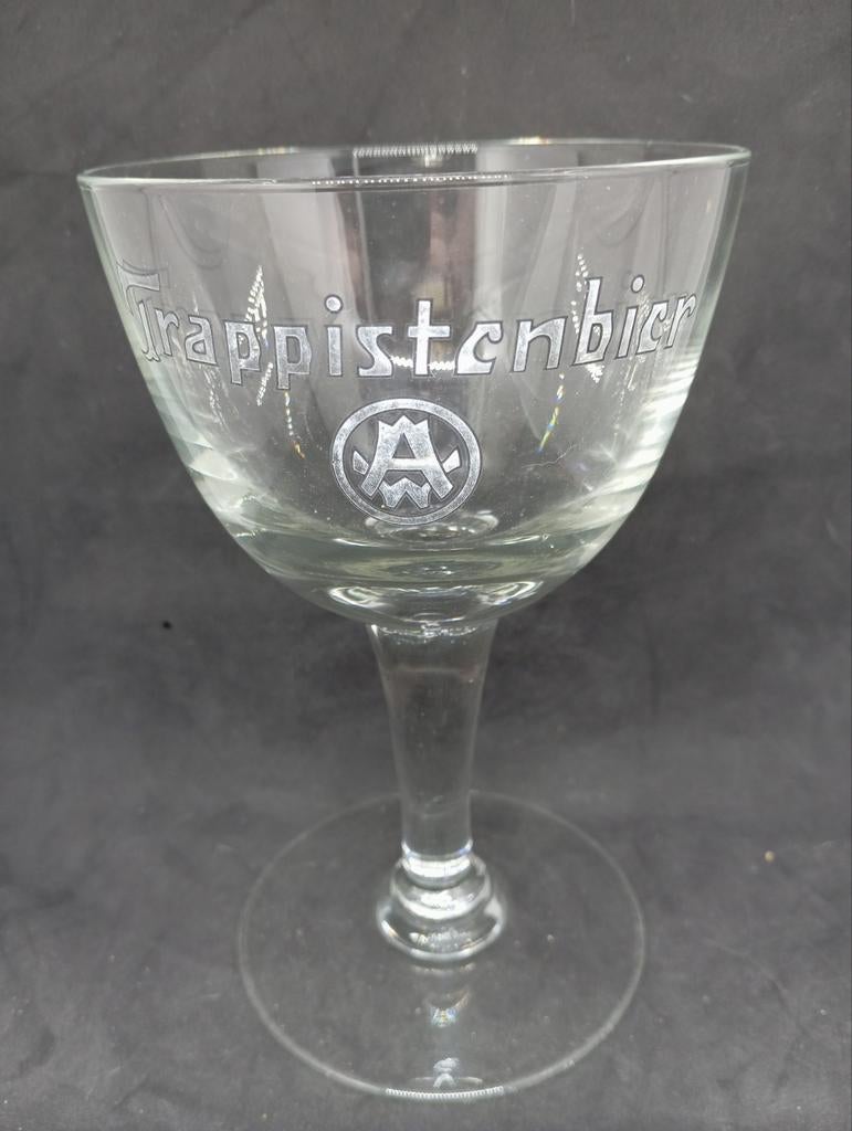 Vintage Trappistenbier glas - Achel, Ophalen of Verzenden, Gebruikt, Bierglas