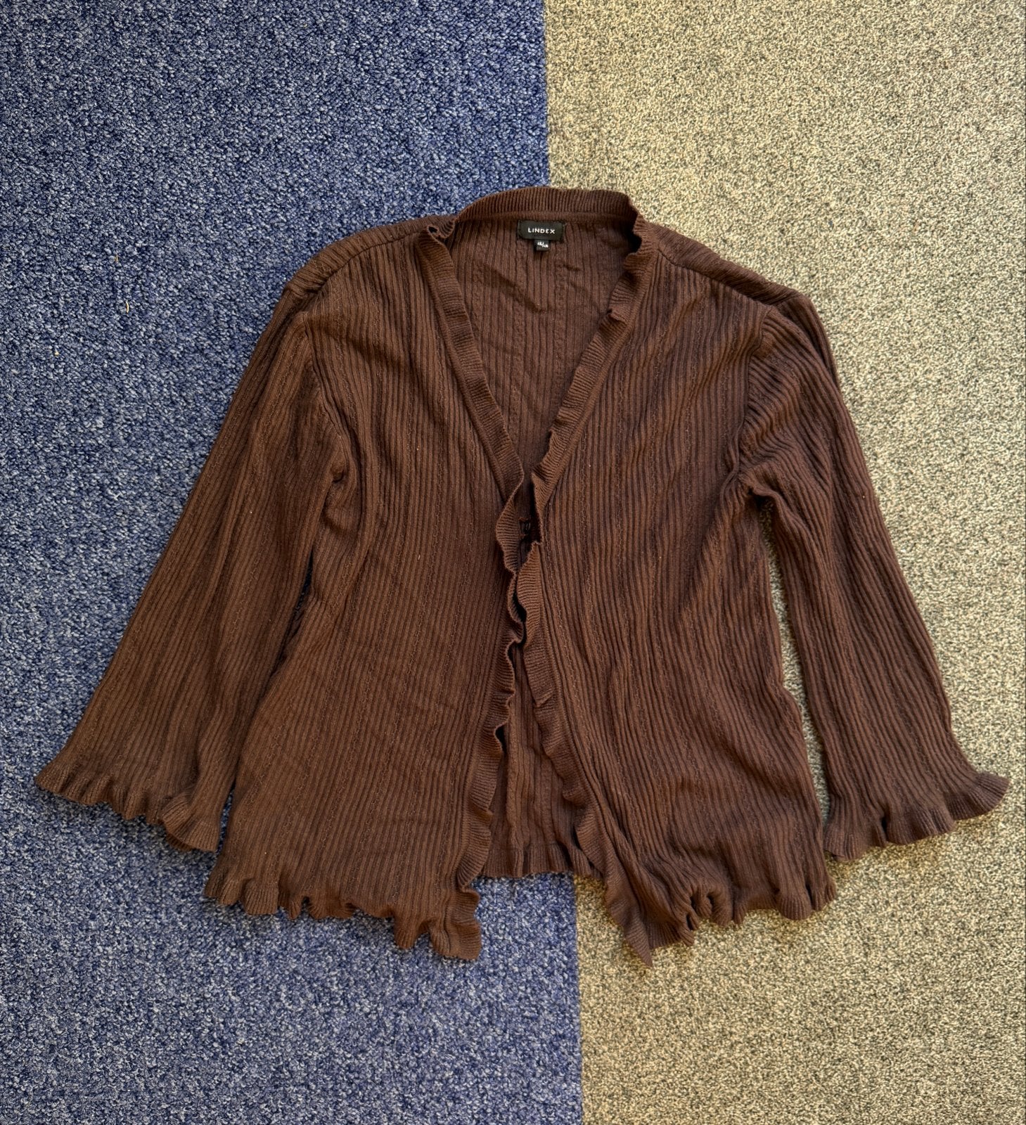 Lindex bruin vintage vestje, Kleding | Dames, Truien en Vesten, Ophalen of Verzenden, Gedragen, Maat 36 (S), Bruin