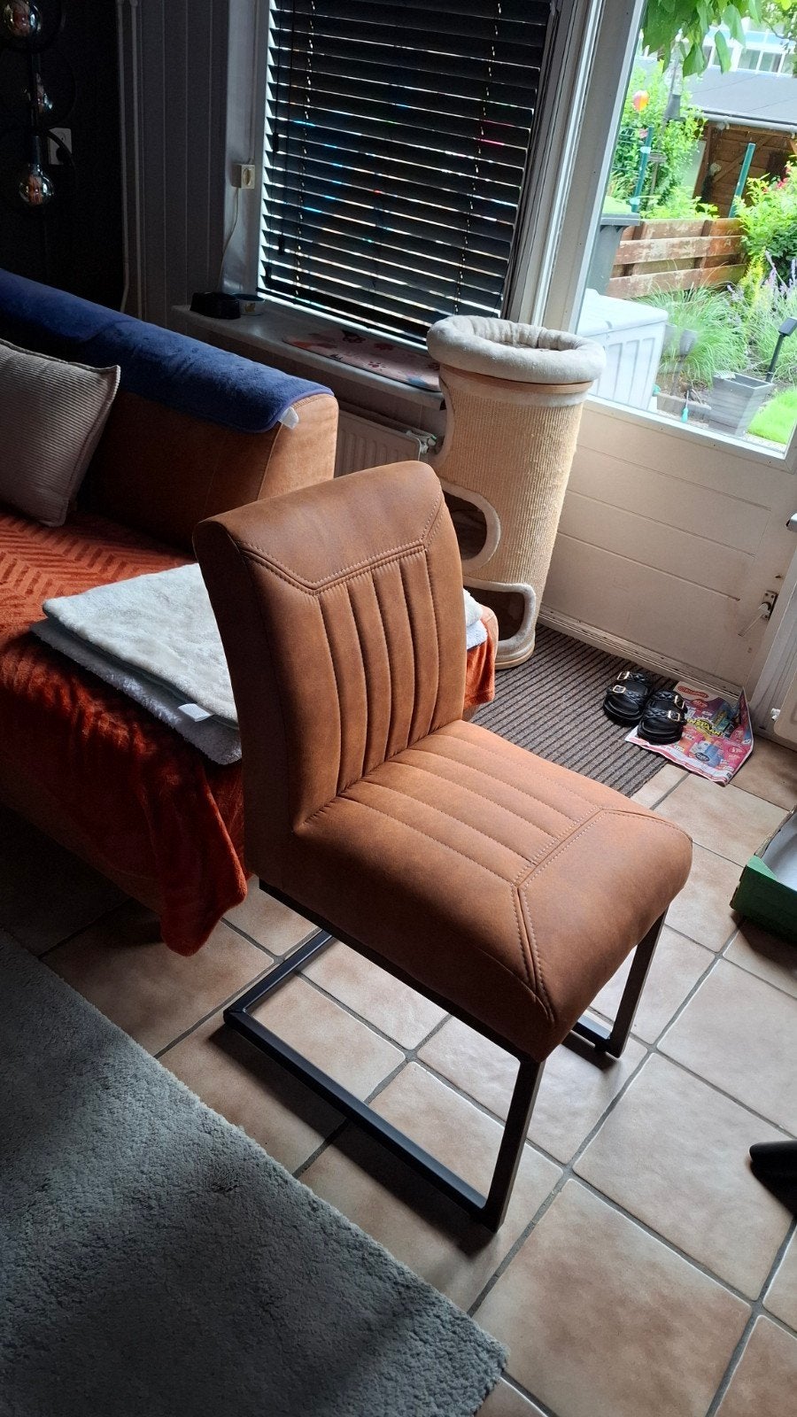 te koop mangohout eethoek., Ophalen, Rond, 100 tot 150 cm, 100 tot 150 cm