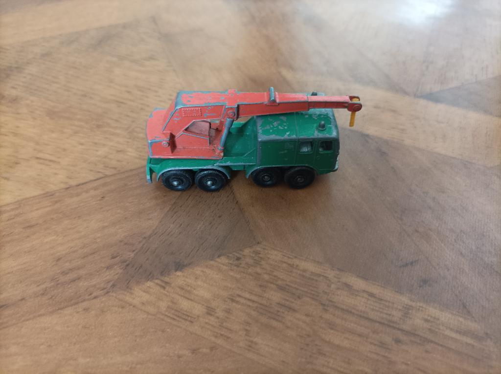 Vintage Matchbox 8 wheel crane ,Lesney Nr. 30, Ophalen of Verzenden, Gebruikt, Auto