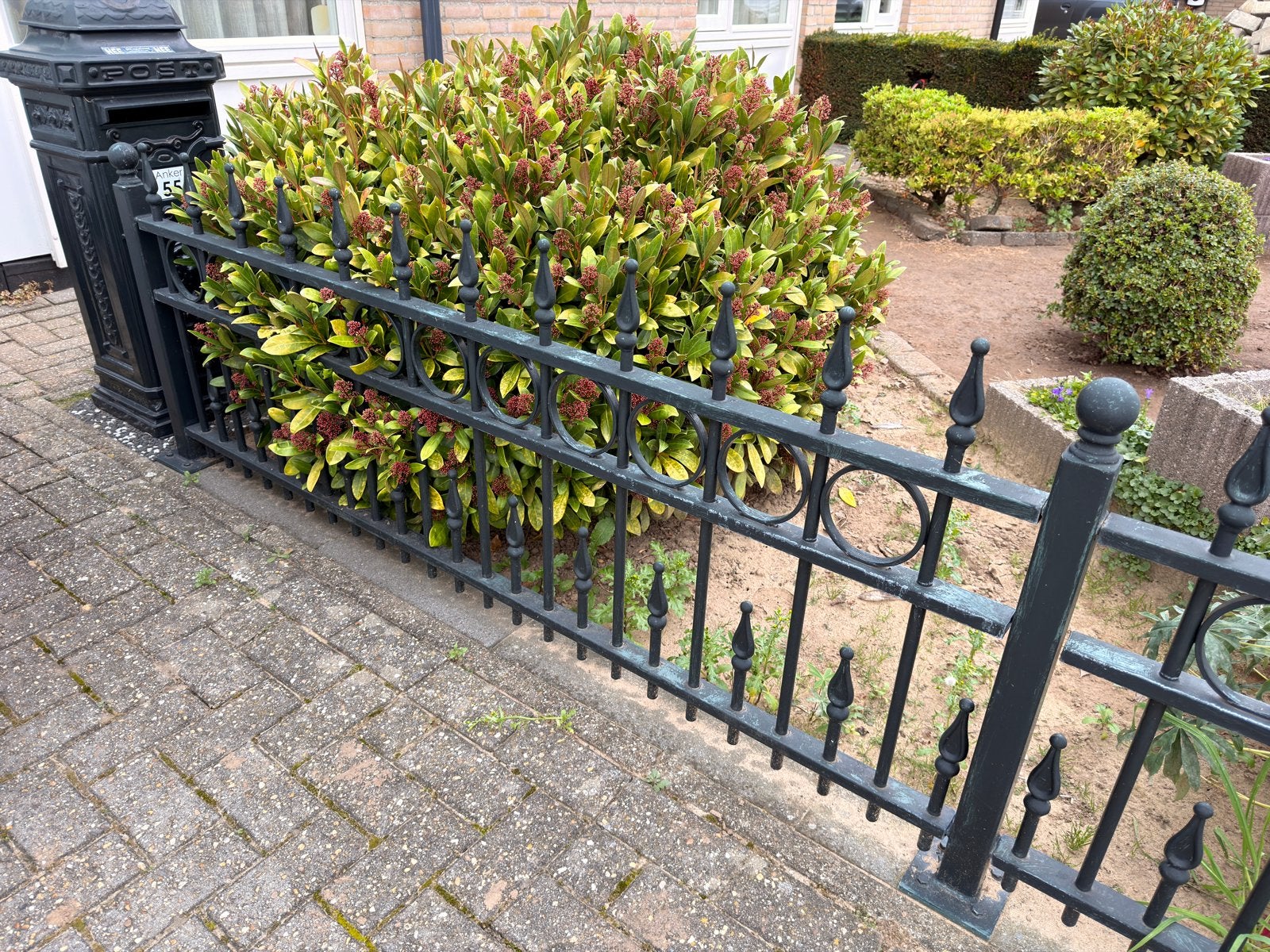 Sierhekwerk ijzer tuin, Tuin en Terras, Ophalen, Gebruikt, IJzer, Sierhekwerk