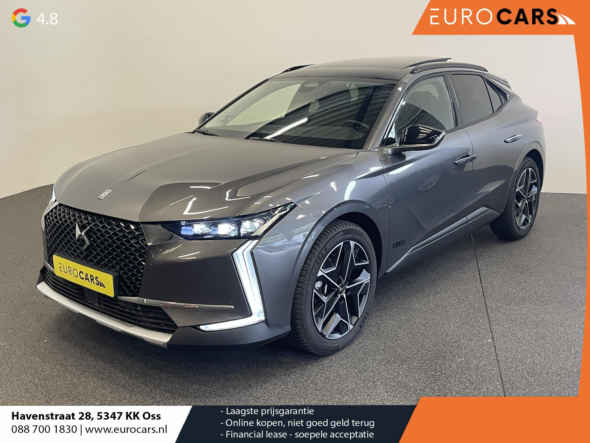 DS 4 1.2 PureTech Automaat Rivoli Cross Panoramadak Focal Au, Auto's, DS, Dealer onderhouden, Gebruikt, 1199 cc, Leder