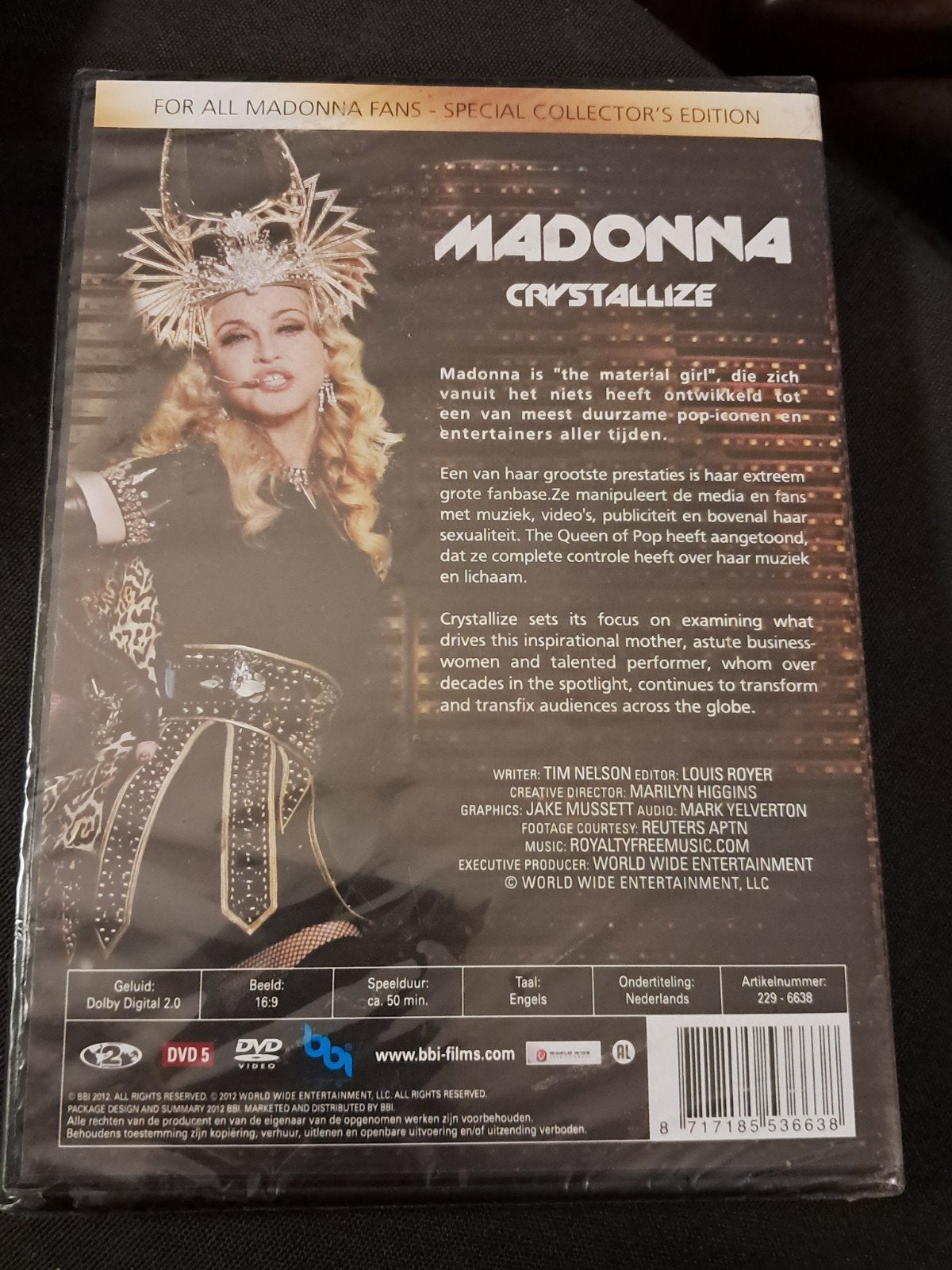 MADONNA Crystallize DVD - Special Collector's Edition, Ophalen of Verzenden, Nieuw in verpakking, Nederlands
