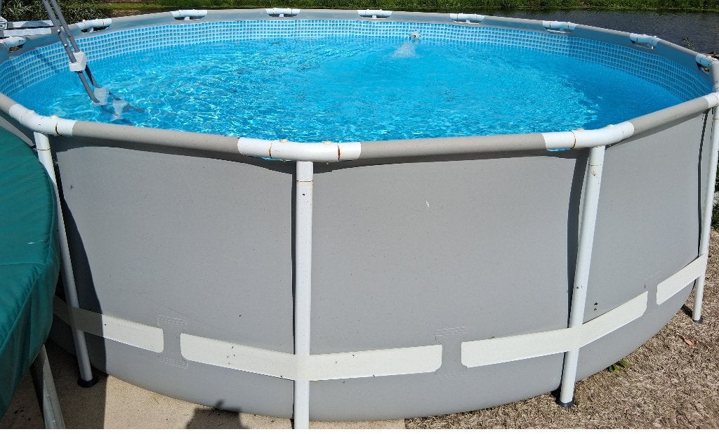 Intex zwembad 427 x 107, Ophalen, Gebruikt, 80 tot 120 cm, Rond
