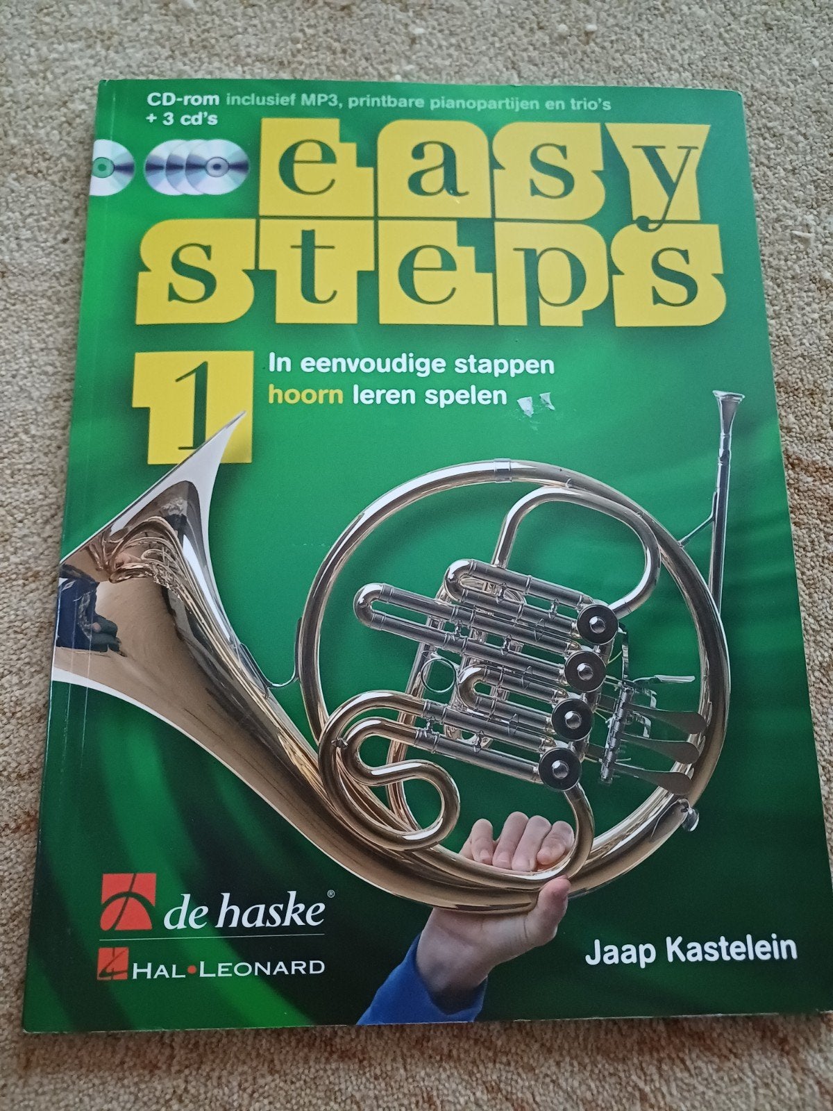 Easy Steps 1 Hoorn lesboek + 3 CD's en CD-ROM, Ophalen of Verzenden, Zo goed als nieuw, Instrument, Jaap Kastelein