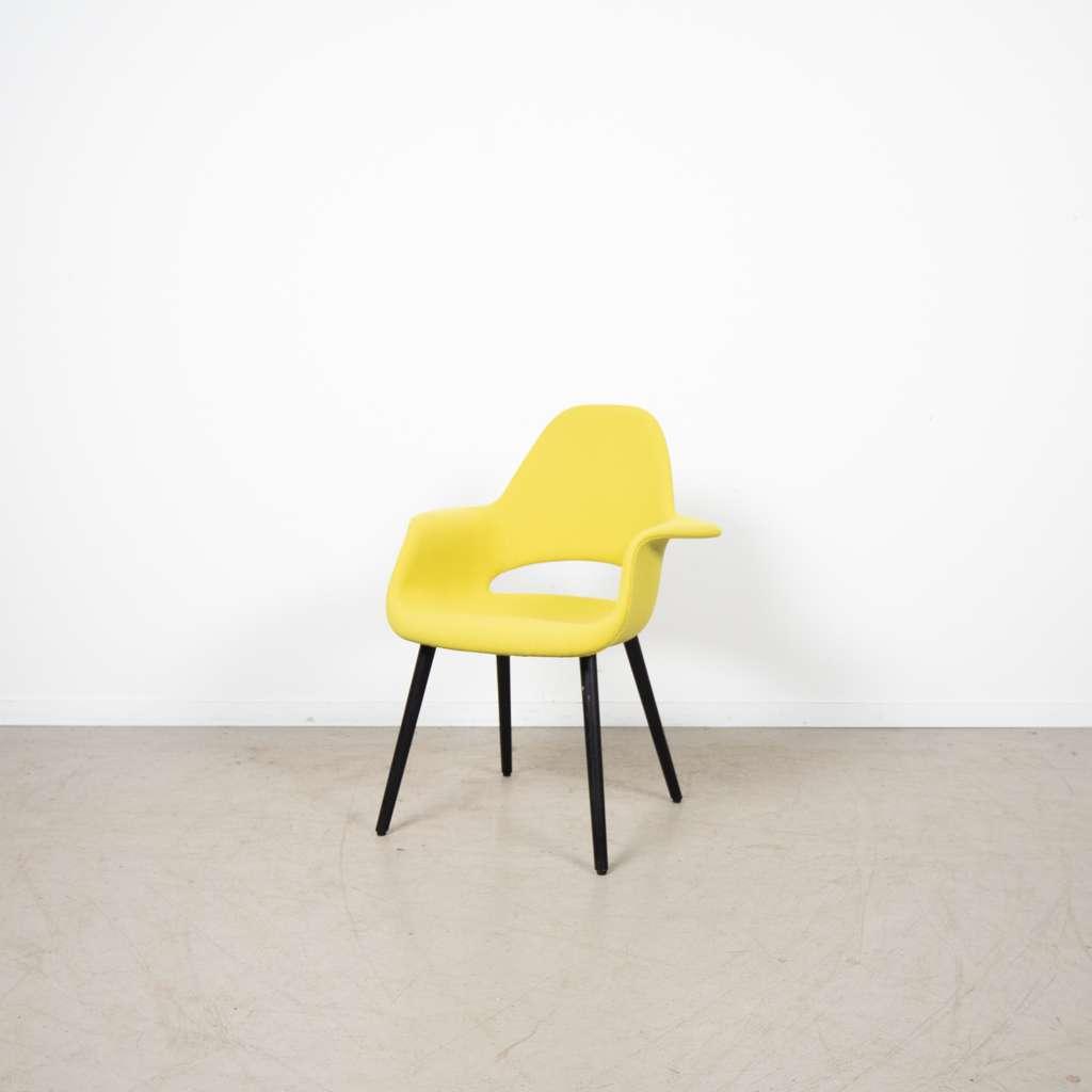 1x Vitra Organic Conference Stoel Geel Stof, Niet ingevuld, Overige kleuren, Niet ingevuld, Nieuw