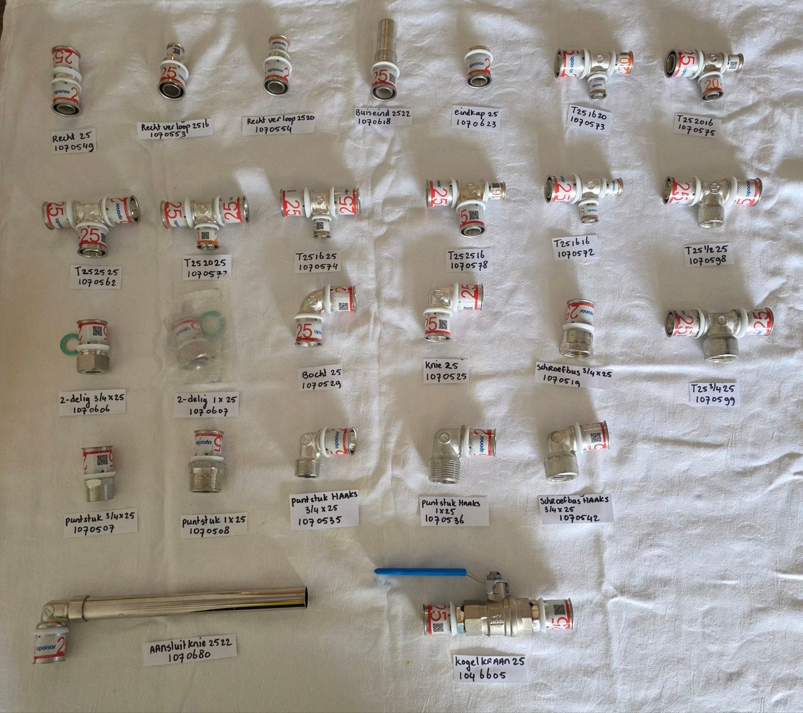 Uponor 25 koppeling meerdere beschikbaar, Overige typen, Nieuw, Ophalen of Verzenden, Minder dan 50 mm