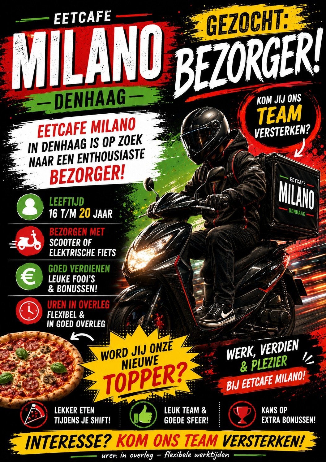 bezorger gezocht denhaag