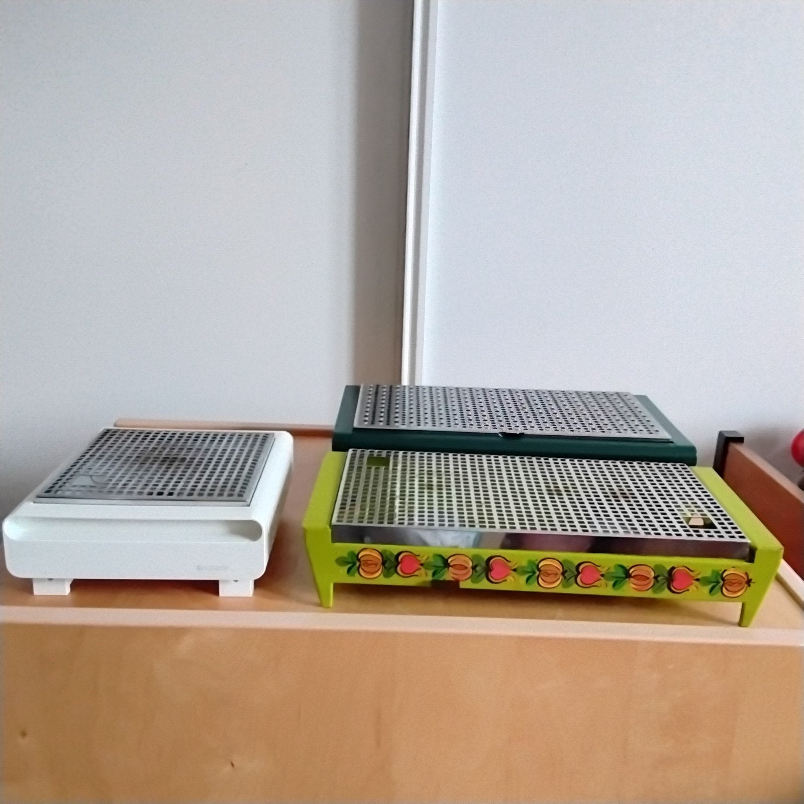3x Vintage Brabantia rechaud / warmhoudplaatje jaren '70, Ophalen of Verzenden