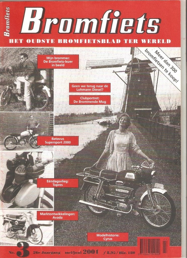 Bromfiets 3-2001 – Cyrus – Batavus - Lohmann, Ophalen of Verzenden, Zo goed als nieuw, Sport en Vrije tijd