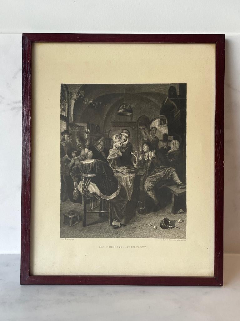“Een Huiselyke Wafelparty” Jan Steen, Ophalen of Verzenden