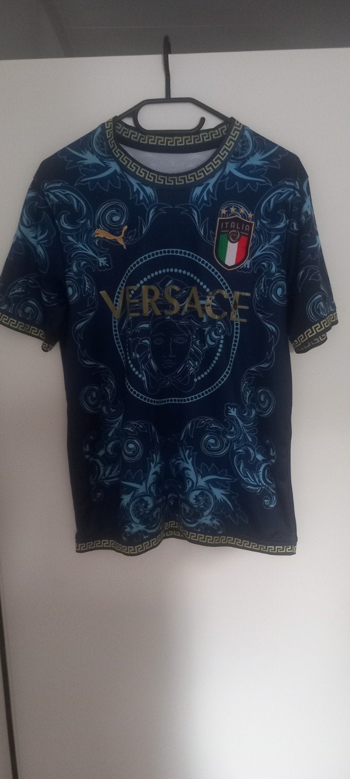 Italie voetbalshirt Speciale Editie Maat S!, Blauw, Ophalen of Verzenden, Gedragen, Maat 46 (S) of kleiner