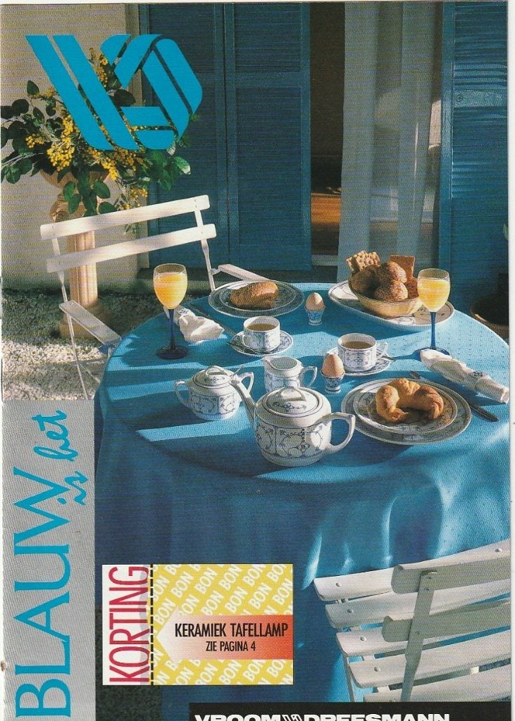 Vintage folder 1989 V&D Vroom Dreesman interieur spulletjes, Verzenden, Overige typen