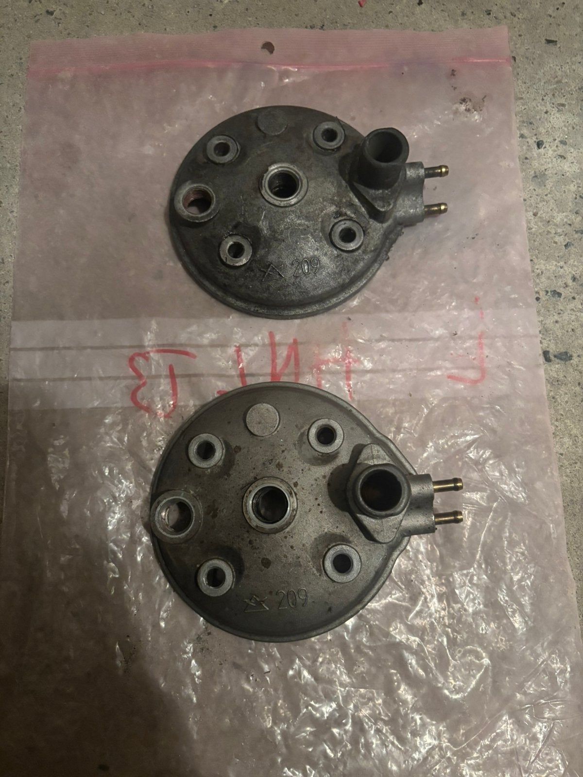 Originele cilinderkop en 50 Doppler-set voor am6-motor, Ophalen of Verzenden, Cilinder