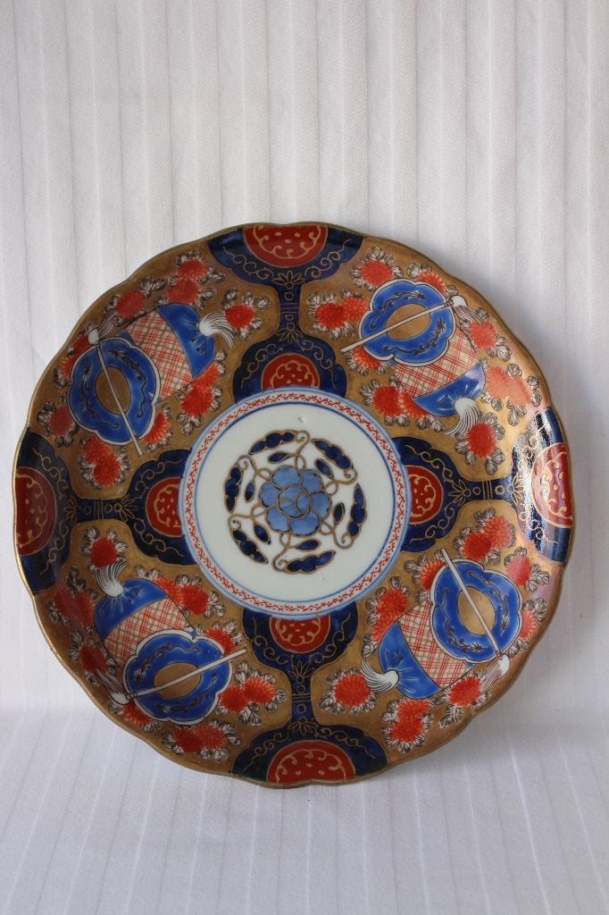 Antiek Japans Meiji Arita Imari bord Ming Chenghua merk, Ophalen of Verzenden