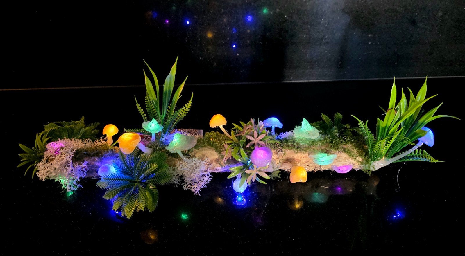 unieke handgemaakte LED sfeervolle paddenstoelen tak, Art deco, Meerkleurig, Nieuw, Ophalen of Verzenden