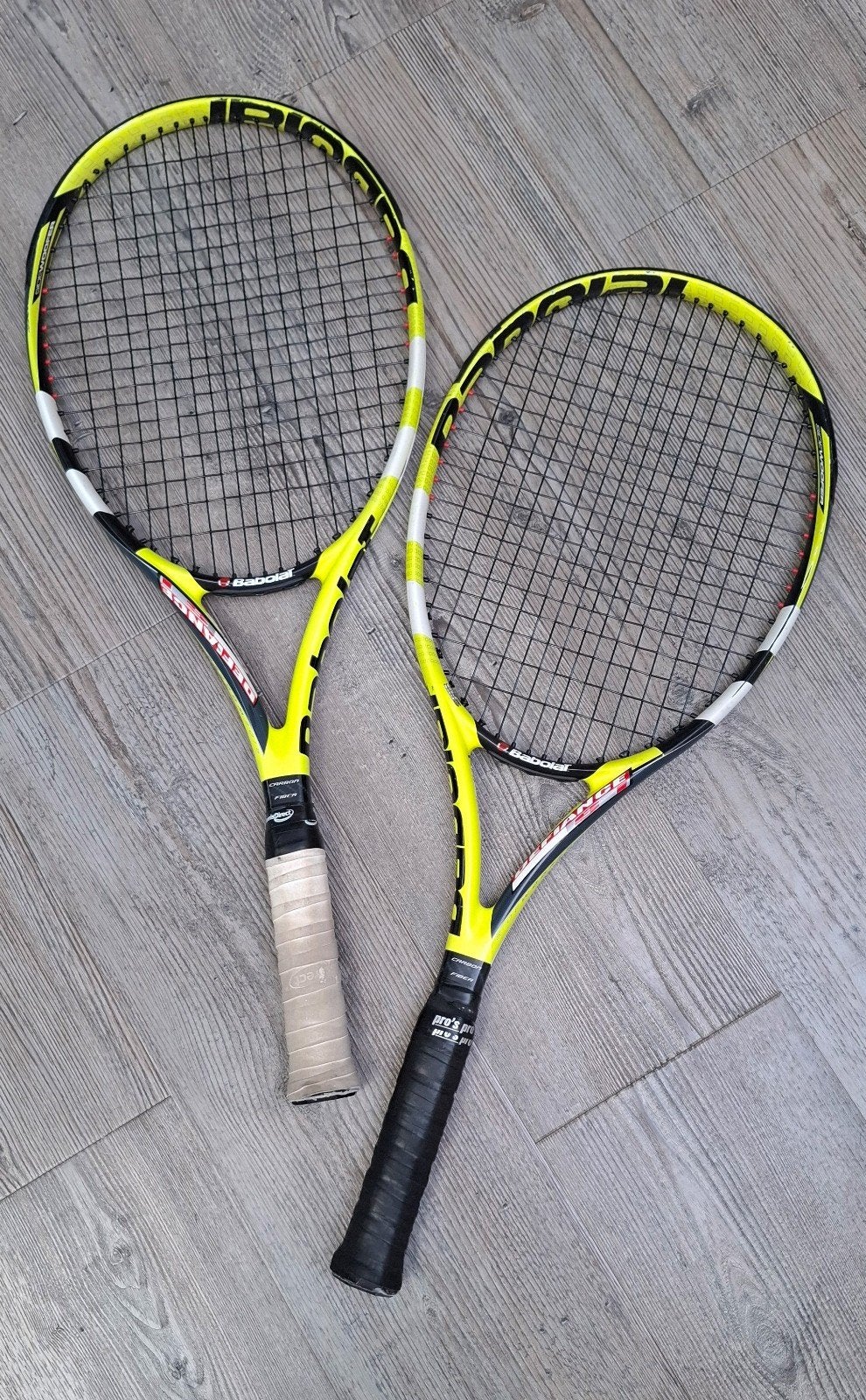 Babolat Tennisrackets - Nieuwe bespanning - Gripmaat 4, Sport en Fitness, Tennis, Gebruikt, L4, Ophalen of Verzenden, Racket