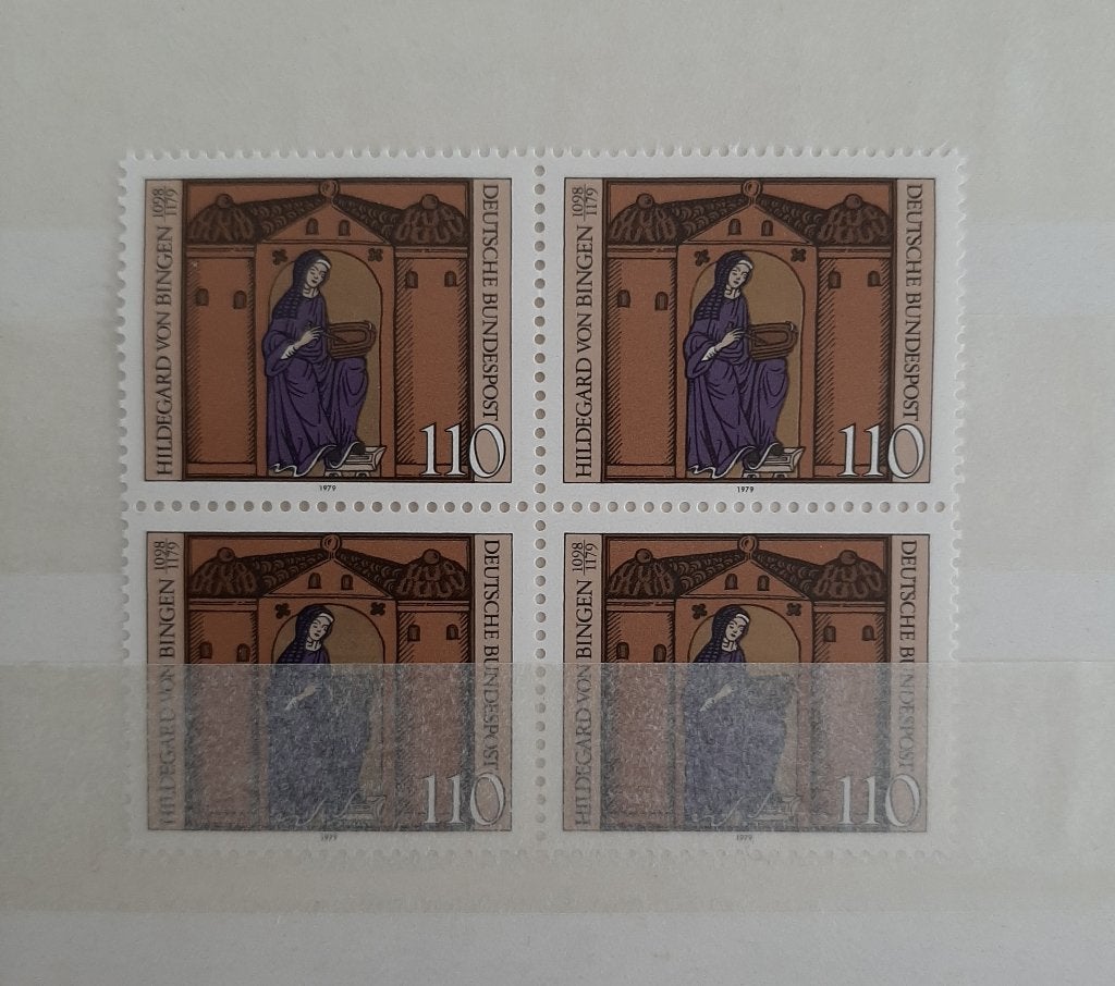 Duitsland BRD Postzegelblok Hildegard von Bingen 1979, Ophalen, BRD, Postfris