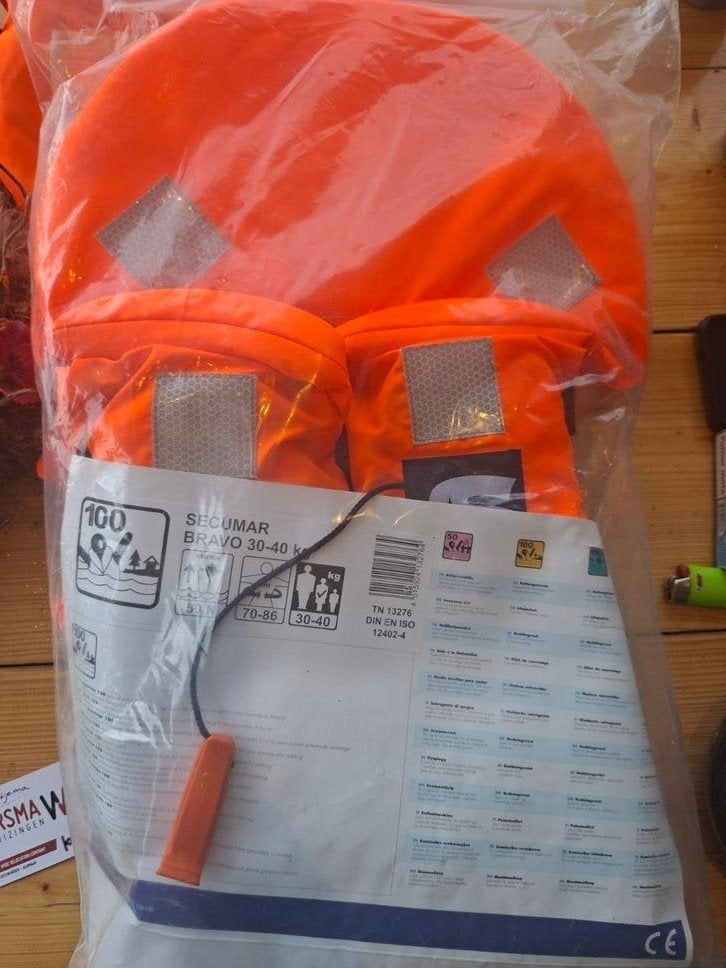 Gebruikte Secumar Bravo 30-40 kg reddingsvest, Ophalen of Verzenden, Nieuw, Overige typen