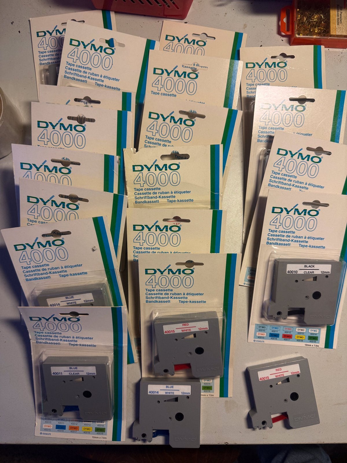 20 Dymo 4000 tape cassettes, Ophalen of Verzenden, Nieuw, Tape-label