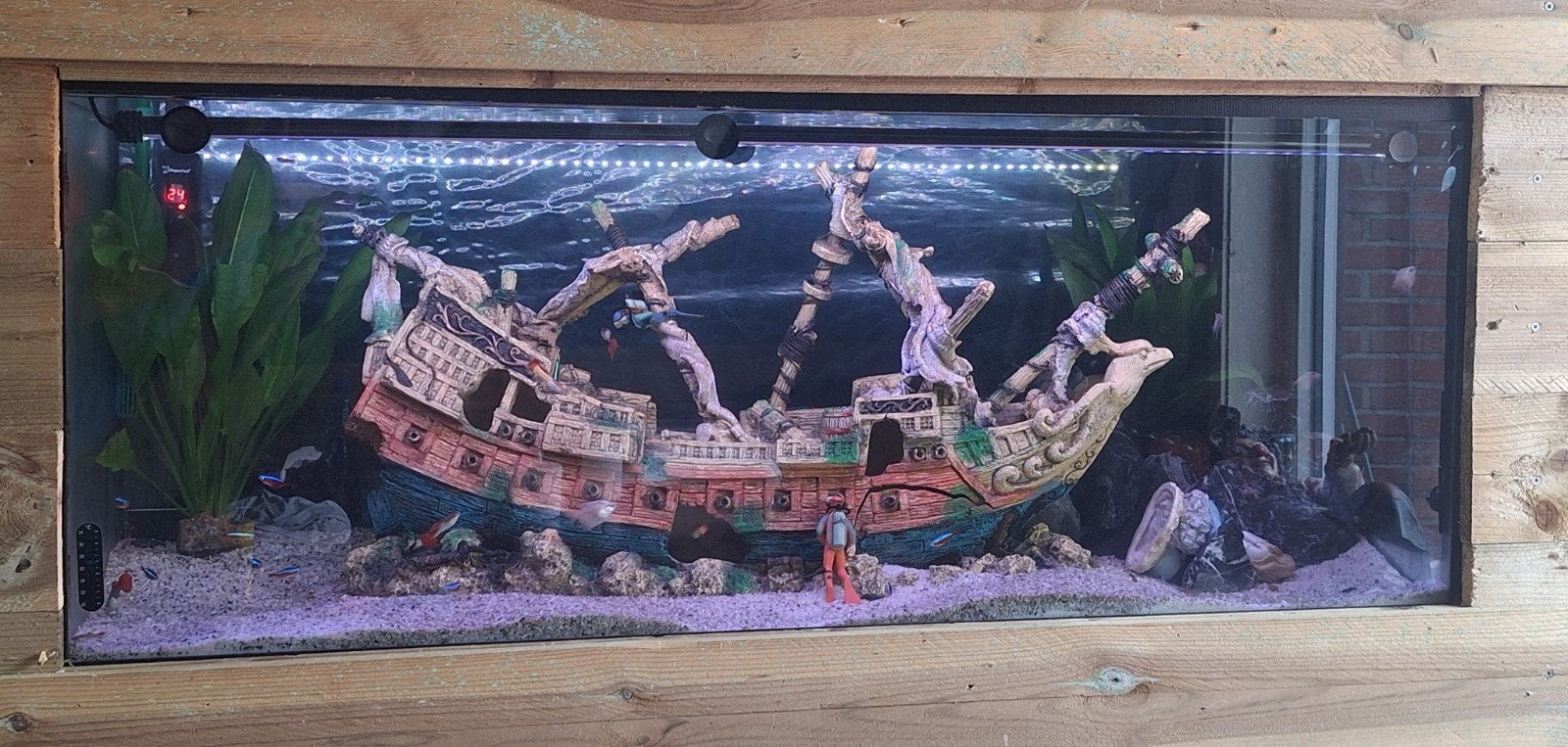 aquarium 120cm met Eheim pomp, Ophalen, Gebruikt, Leeg aquarium