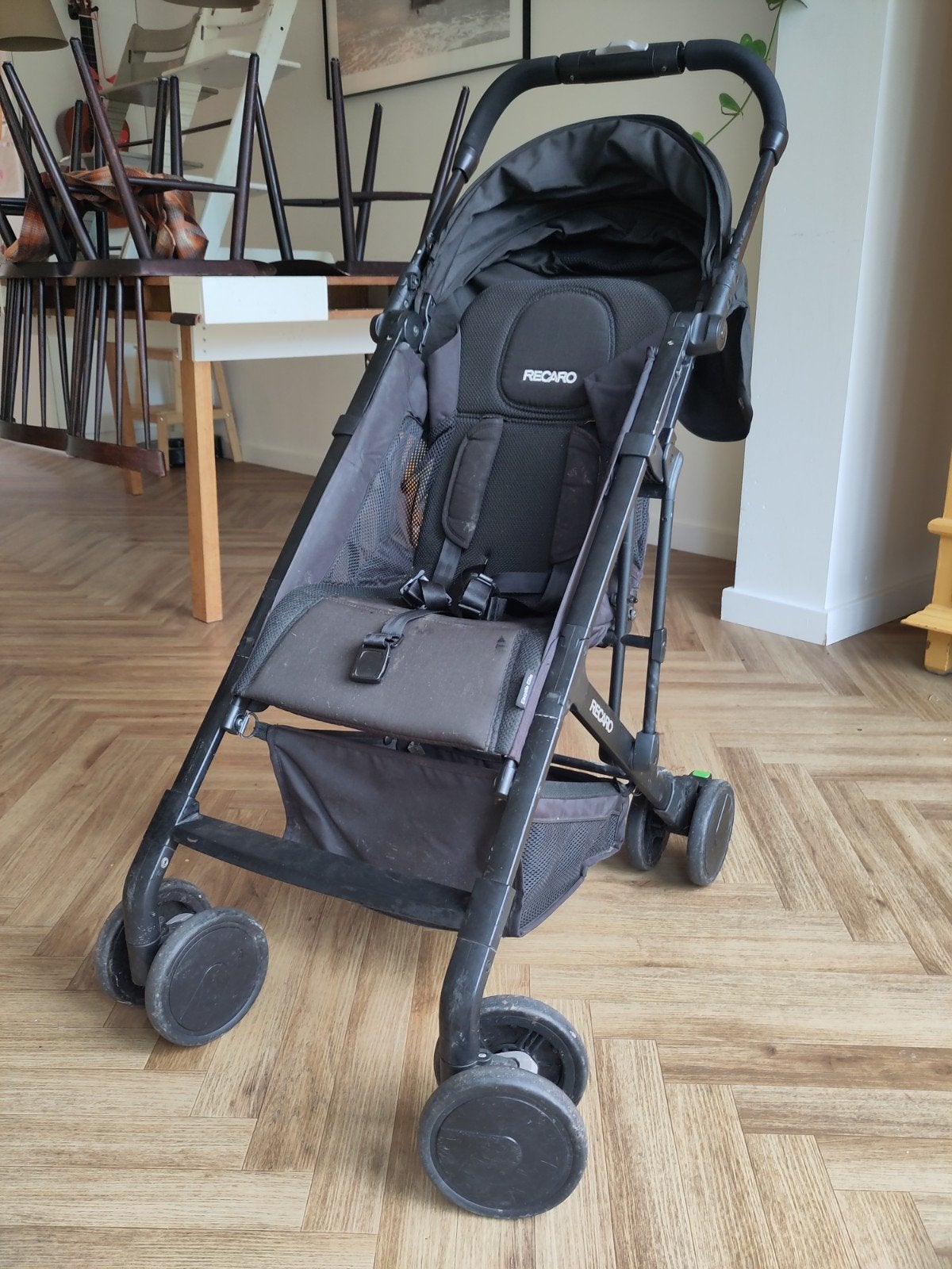 Recaro Buggy kinderwagen - Opklapbaar, Ligstand, Regen/Zonne, Kinderen en Baby's, Buggy's, Ophalen, Gebruikt, Overige merken, Verstelbare rugleuning