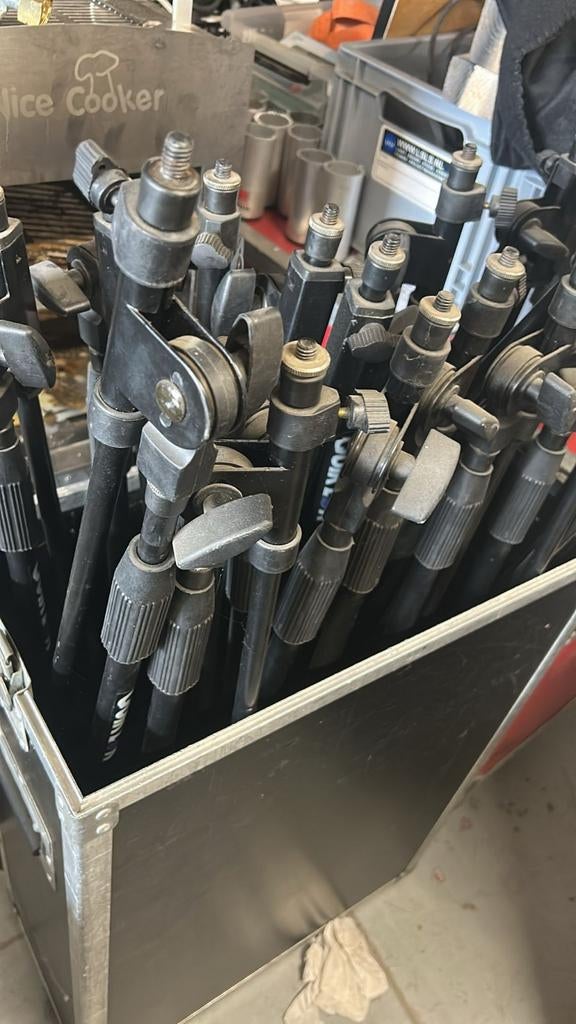 Microfoonstatieven, Ophalen, Gebruikt