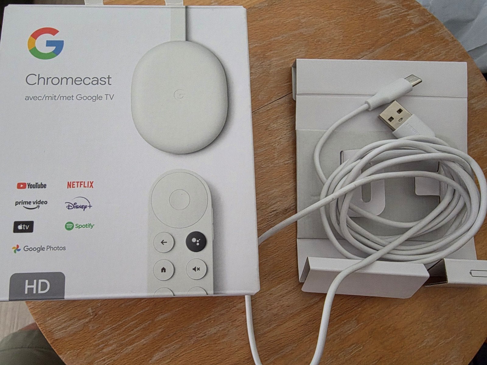 Google Chromecast met Google TV (HD), Ophalen of Verzenden, Zo goed als nieuw, HDMI, Zonder harde schijf