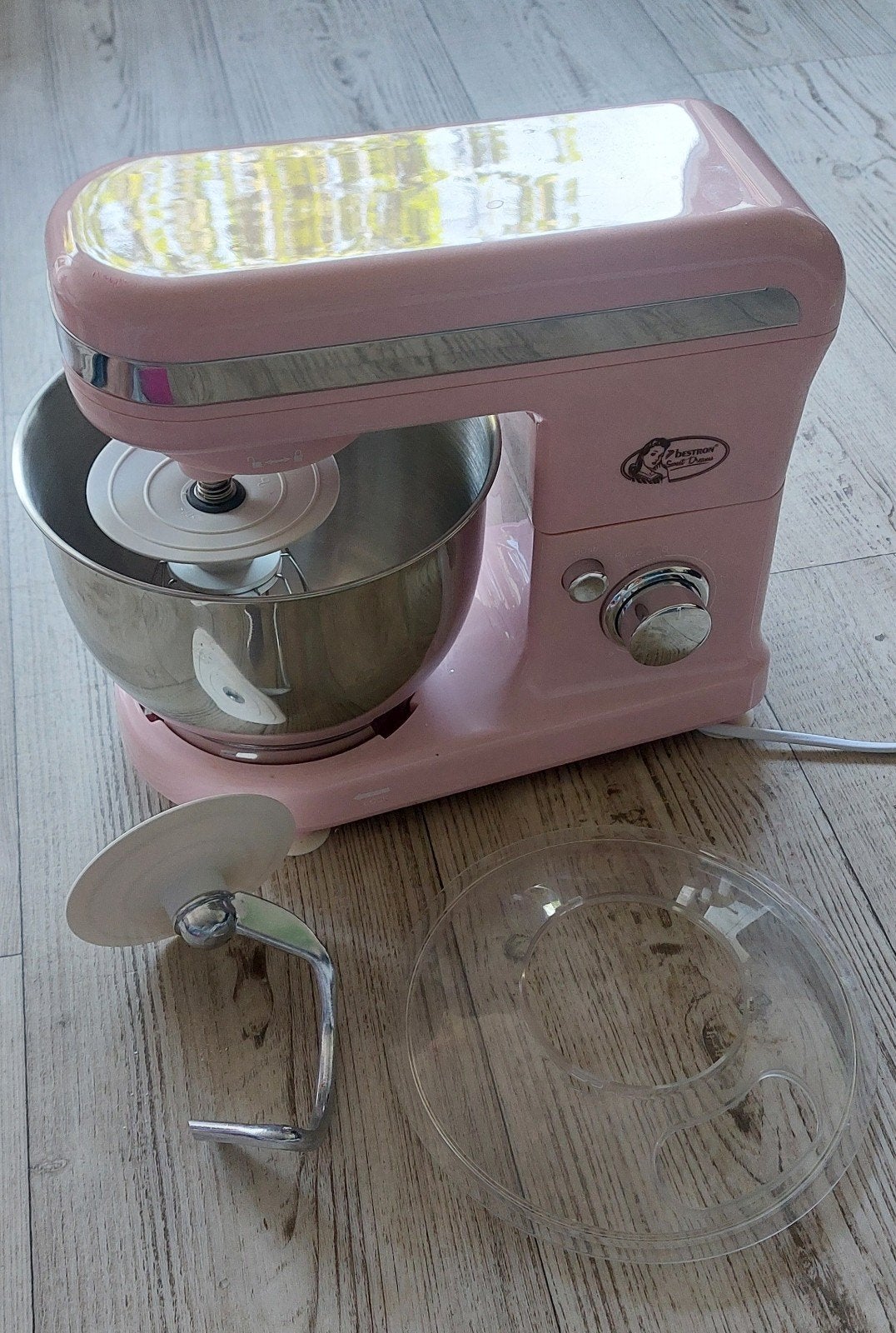 Bestron keukenmachine roze, 4 liter of meer, Ophalen of Verzenden, Zo goed als nieuw, 3 snelheden of meer