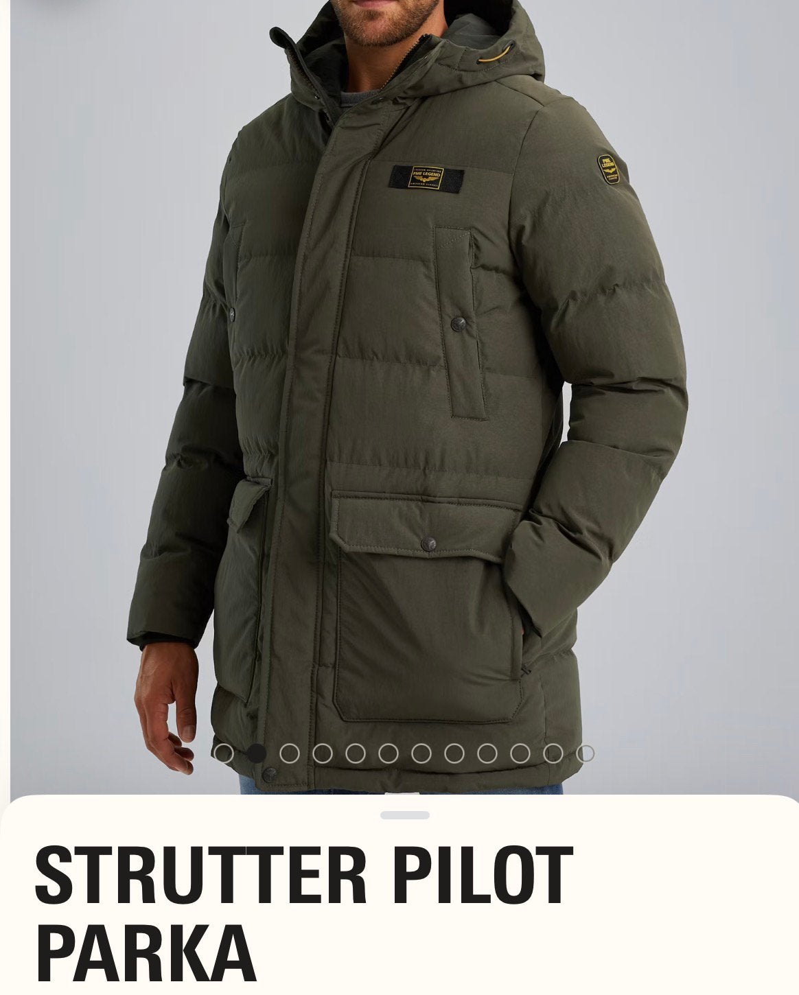 PME winterjas, Kleding | Heren, Ophalen of Verzenden, Zo goed als nieuw, Overige maten, Groen