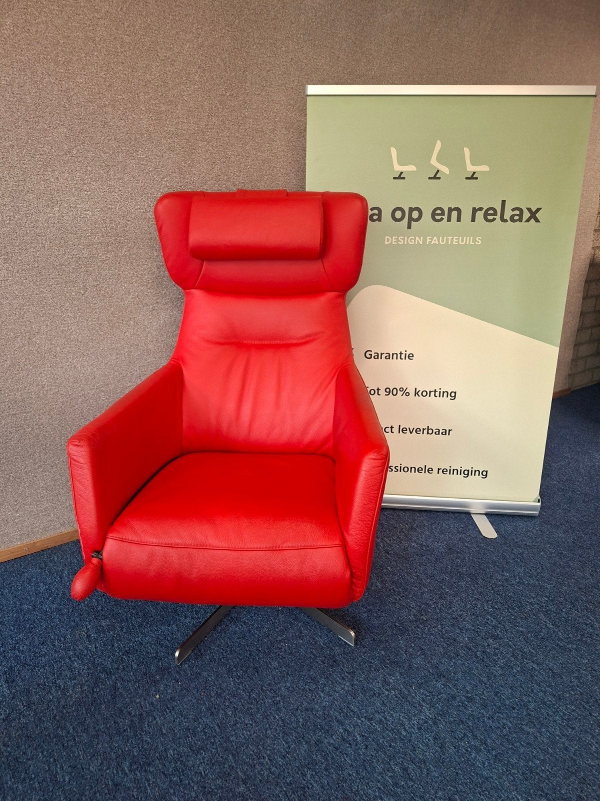 Sta op relax fauteuil Prominent ZGAN extra luxe op accu 🔋, Minder dan 75 cm, Hoofdstraat 60 Schijndel, Ophalen of Verzenden, Zo goed als nieuw