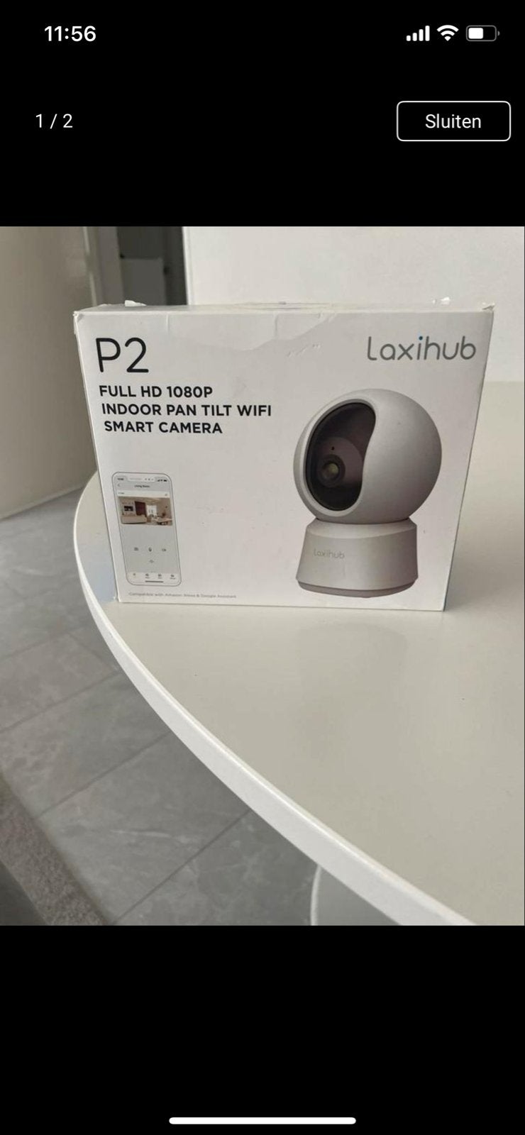 Laxihub P2 Full HD 1080P Binnen Pan Tilt WiFi Smart Camera, Ophalen of Verzenden, Nieuw, Binnencamera