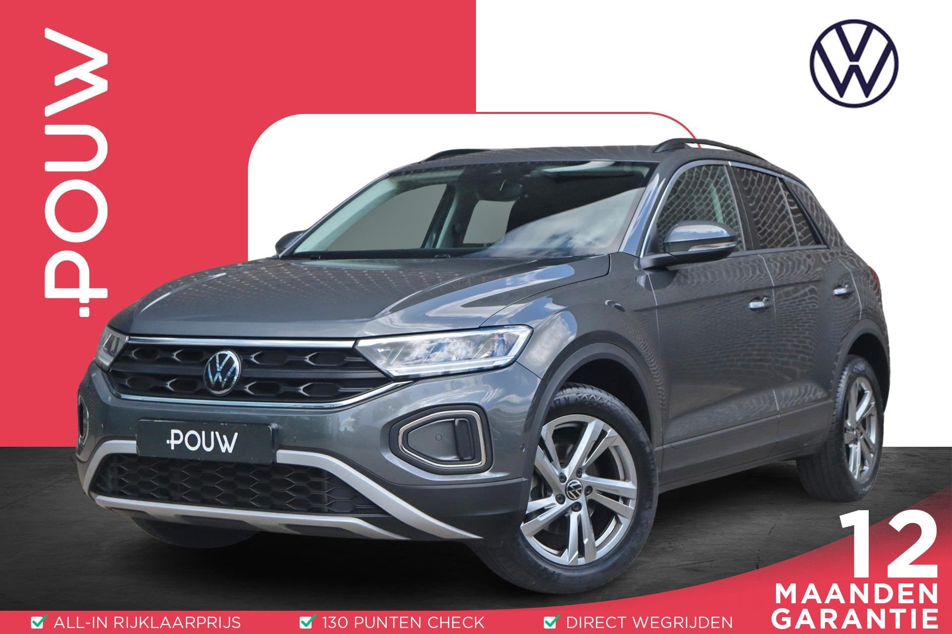 Volkswagen T-Roc 1.0 TSI 110pk Life | Achteruitrijcamera | D, Auto's, Voorwielaandrijving, 12 maanden, Stof, Gebruikt
