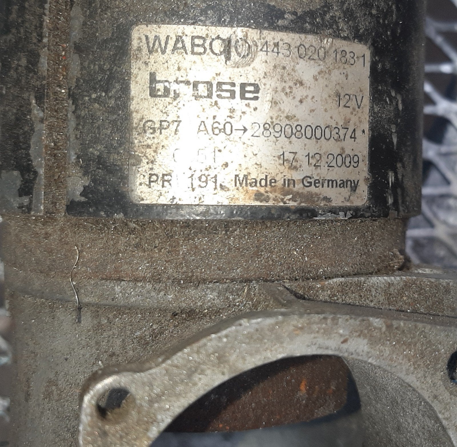 Auto luchtvering compsor  pomp motor wabco, Ophalen of Verzenden