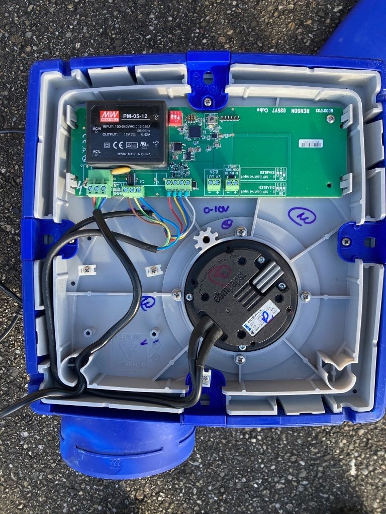 Buva Q-stream woonhuisventilator-MV box-ventilatie box, Ophalen of Verzenden, Ventilator met afstandsbediening, Refurbished, Overige