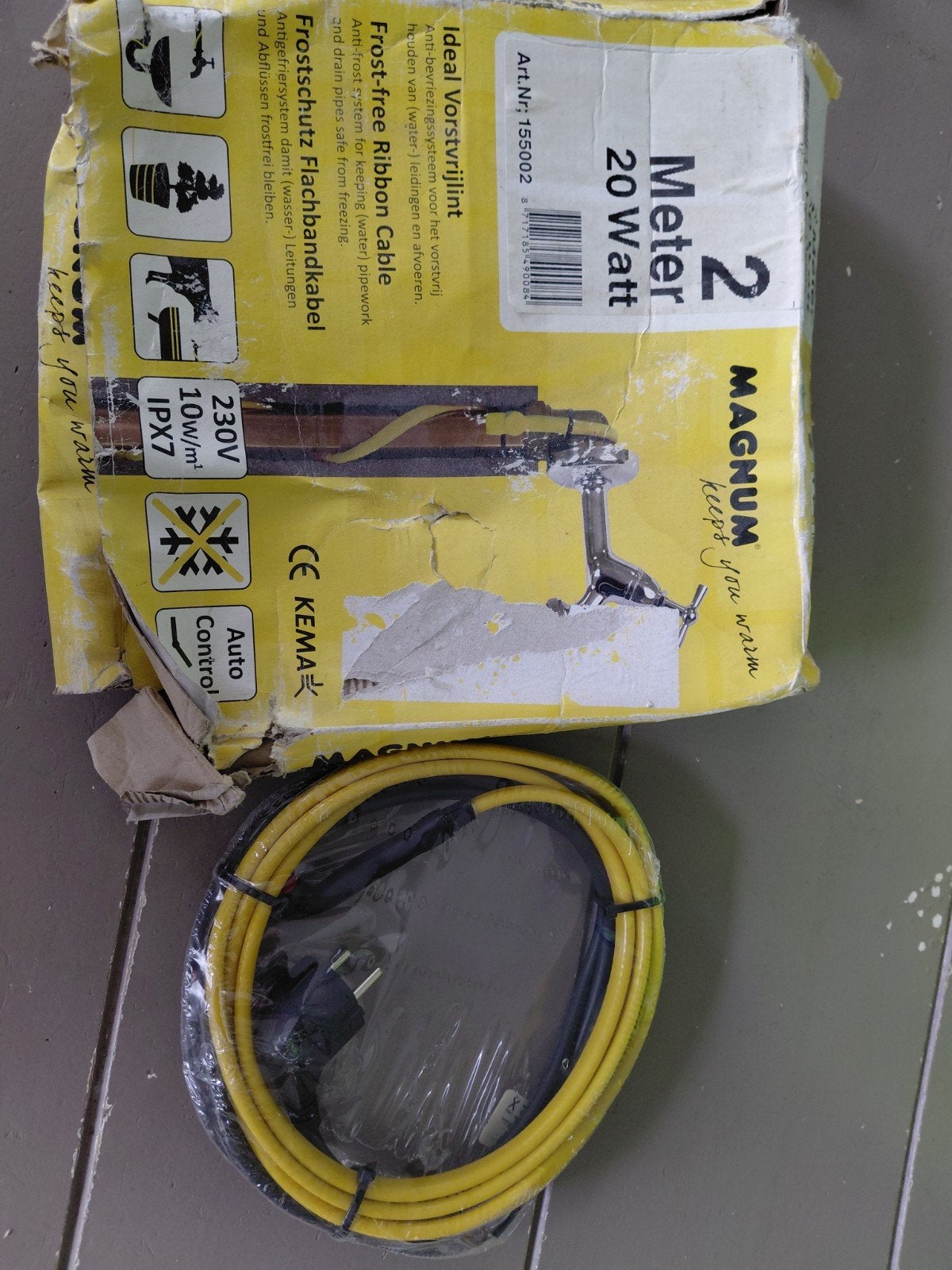 Magnum Vorstvrijlint 2m 20W - Nieuw (doos beschadigd), Ophalen of Verzenden
