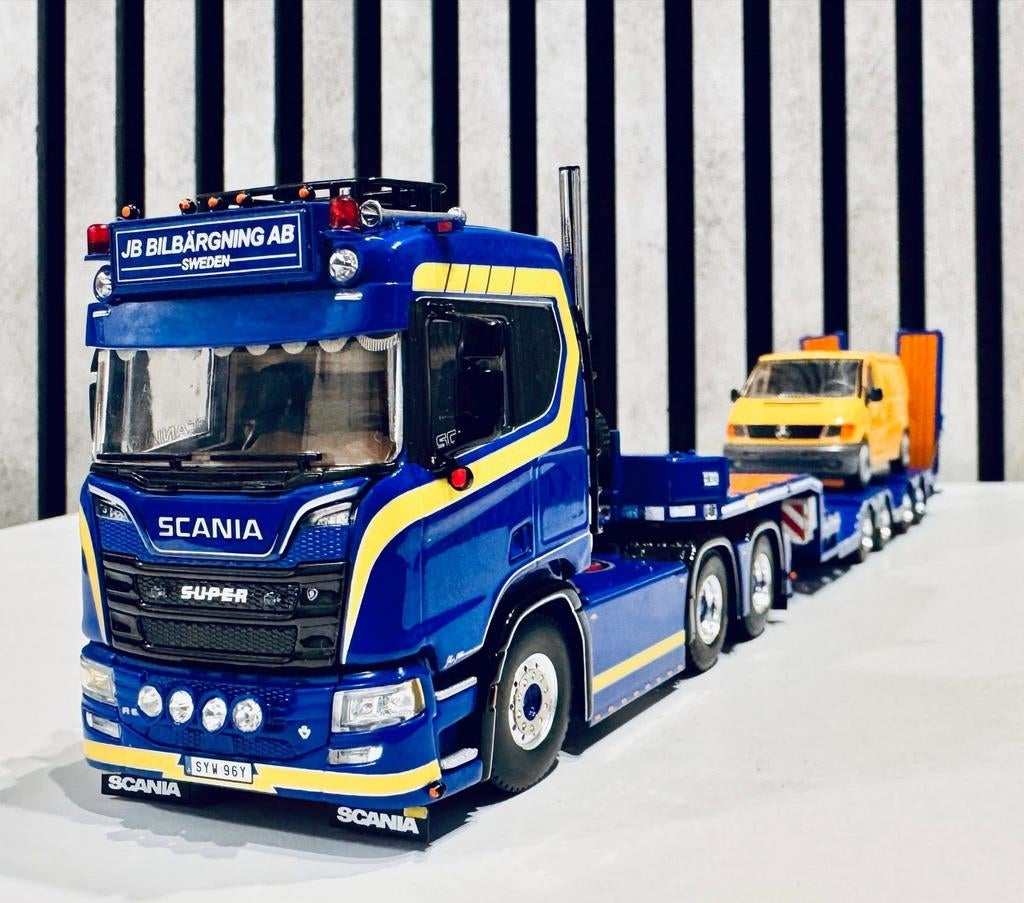 JB BILBÄRGNING Sweden SCANIA Wsi 1:50, Hobby en Vrije tijd, Modelauto's | 1:50, Ophalen of Verzenden, Zo goed als nieuw, Bus of Vrachtwagen