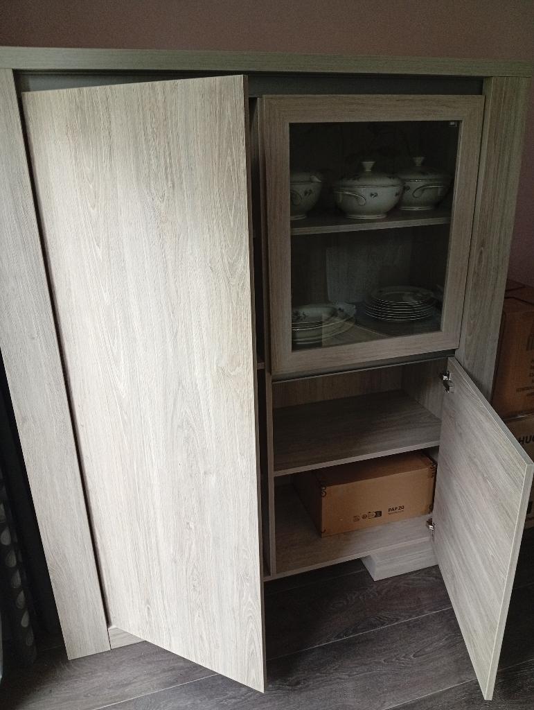 Vitrine kast, Huis en Inrichting, Kasten | Vitrinekasten, Ophalen, Overige materialen, Gebruikt, 50 tot 100 cm