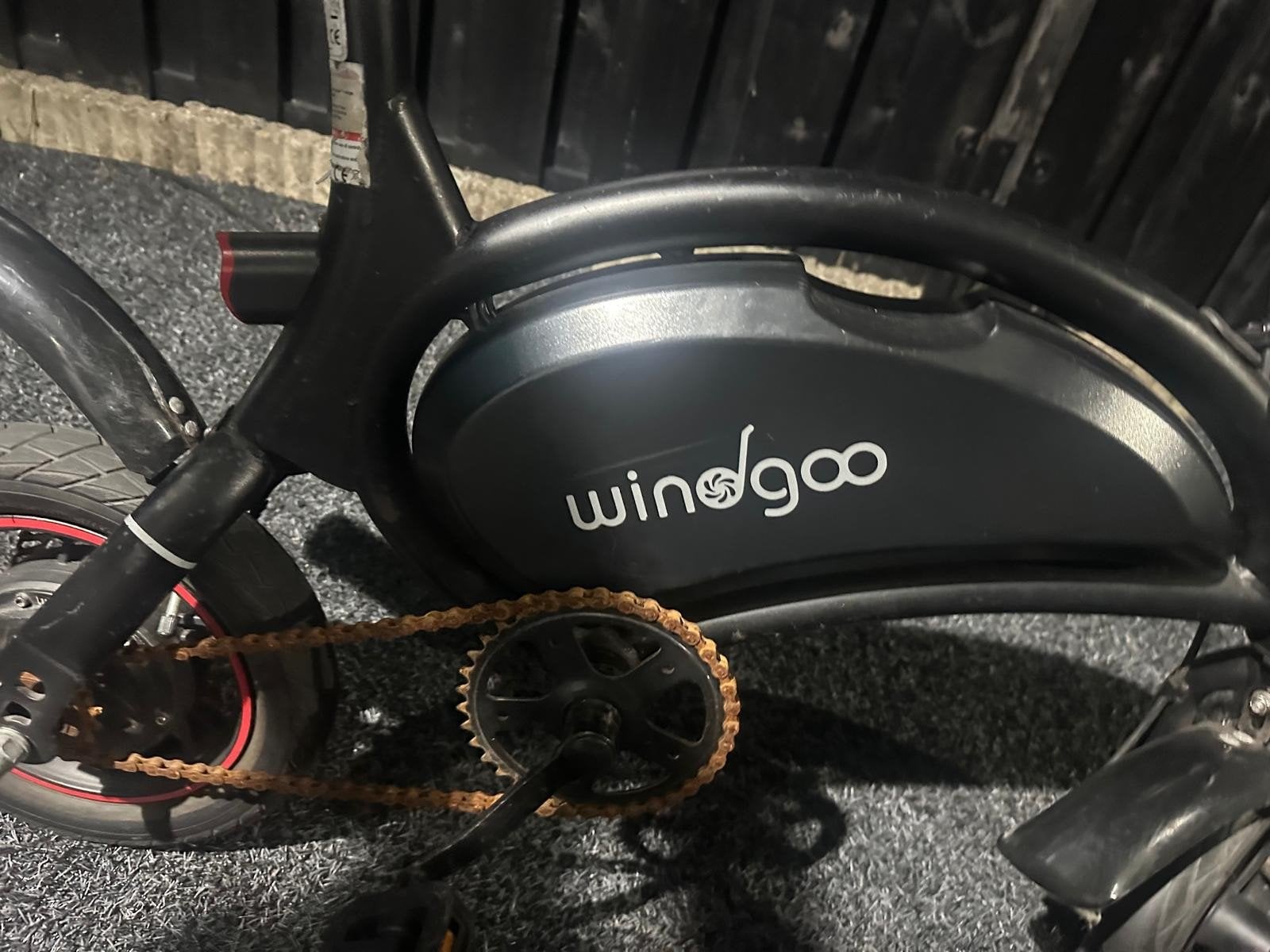 Windgoo  elektrische fiets - Gebruikt, Gebruikt, Minder dan 47 cm, 30 tot 50 km per accu, Ophalen
