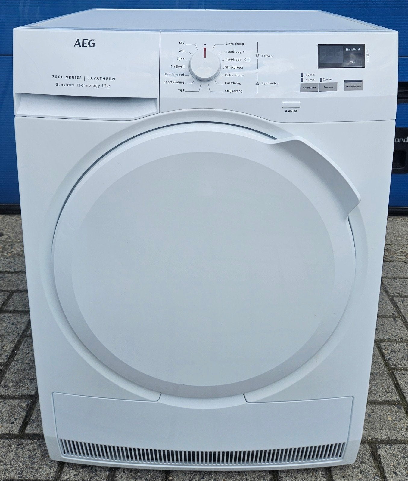 Zeer nette AEG T7DB73KP condensdroger/warmtepompdroger. 7kg,, Witgoed en Apparatuur, 6 tot 8 kg, Ophalen, Overige typen, 85 tot 90 cm