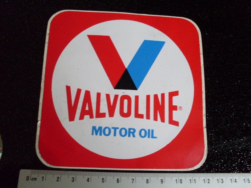 sticker valvoline motor oil logo olie, Verzenden, Zo goed als nieuw, Merk