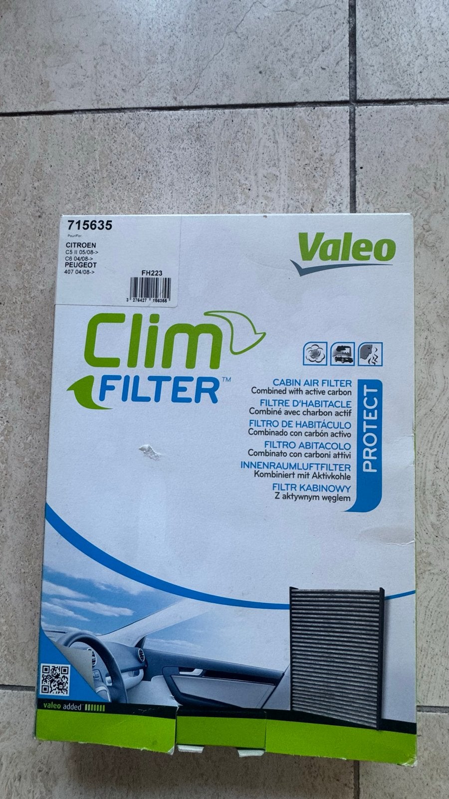 Valeo ClimFilter Cabin Air Filter voor Citroën/Peugeot, Citroën, Ophalen of Verzenden, Valeo Service Deutschland GmbH, Balcke-Dürr-Allee 1, 40882 Ratingen, Duitsland
