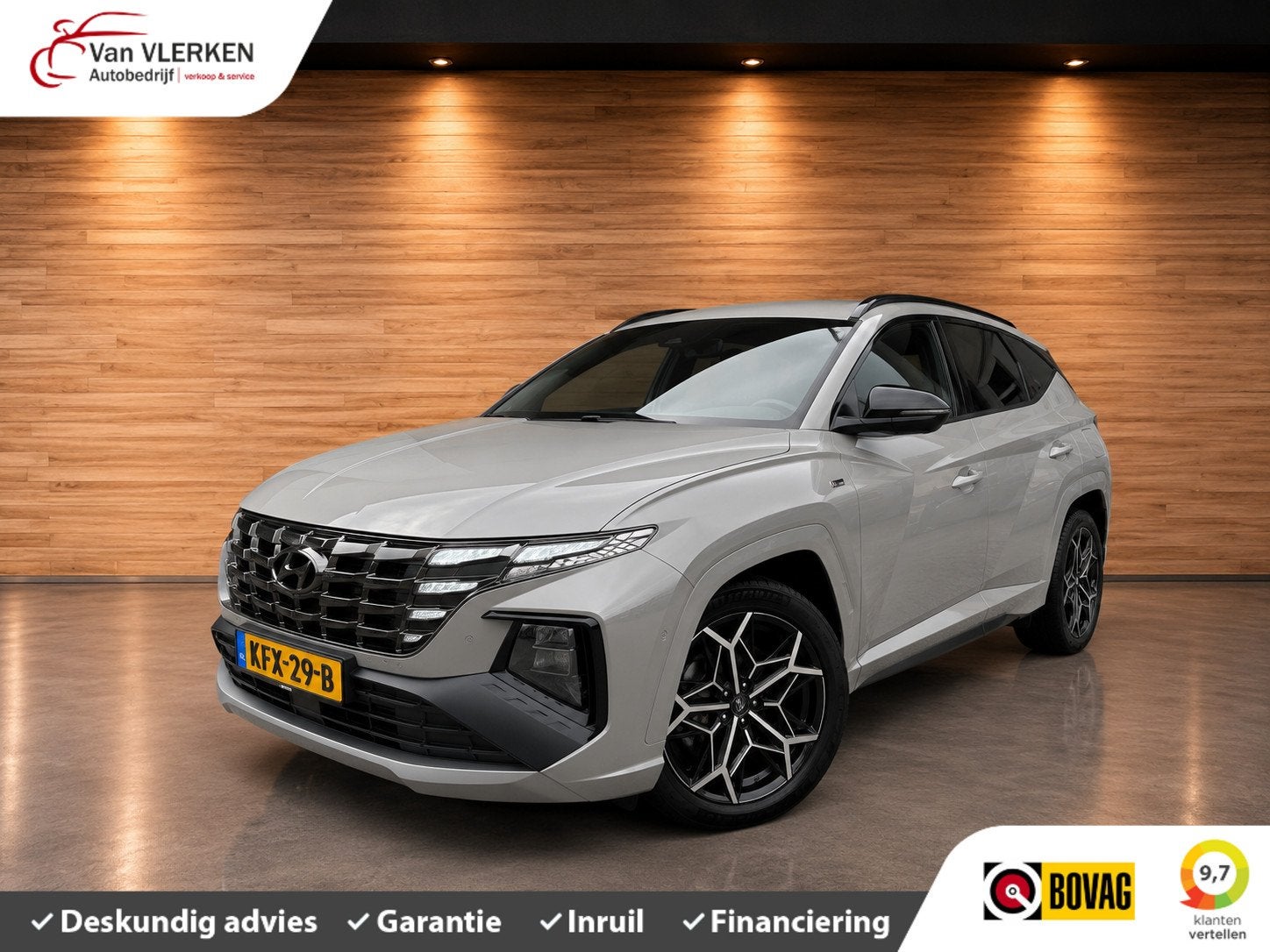 Hyundai Tucson 1.6 T-GDI HEV HYBRID N Line, Auto's, Gebruikt, 4 cilinders, Bedrijf, Hybride Elektrisch/Benzine
