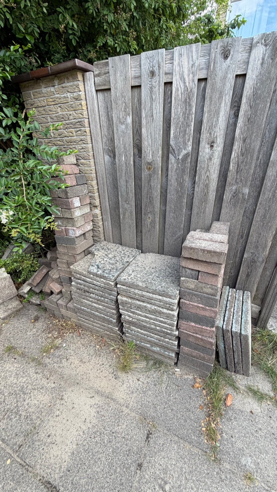 GRATIS OPHALEN, Tuin en Terras, Tegels en Klinkers, Ophalen, Gebruikt, Beton, Terrastegels