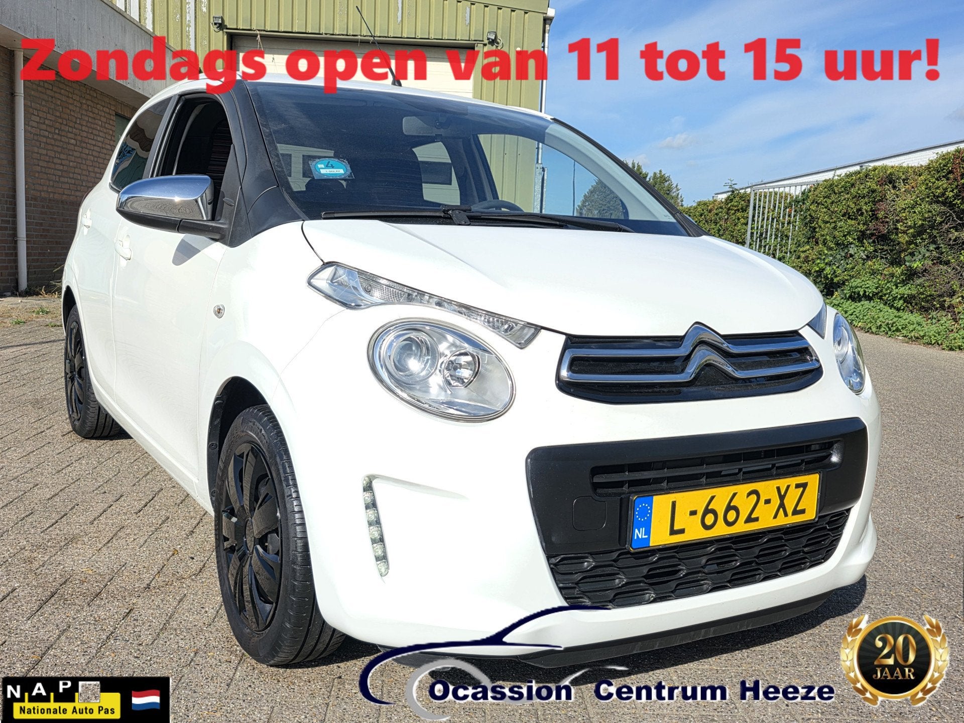 Citroën C1 1.0 VTi Feel, 1e Eigenaar! Airco! Apk 8-2027! Zo, Auto's, Voorwielaandrijving, Dealer onderhouden, Stof, Gebruikt
