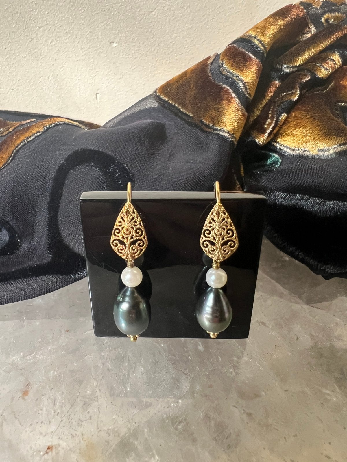 Tahiti AKOYA zoutwater parel beschermt geluk zeldzaam uniek, Sieraden, Tassen en Uiterlijk, Oorbellen, Hangers, Magnolia11, Nieuw